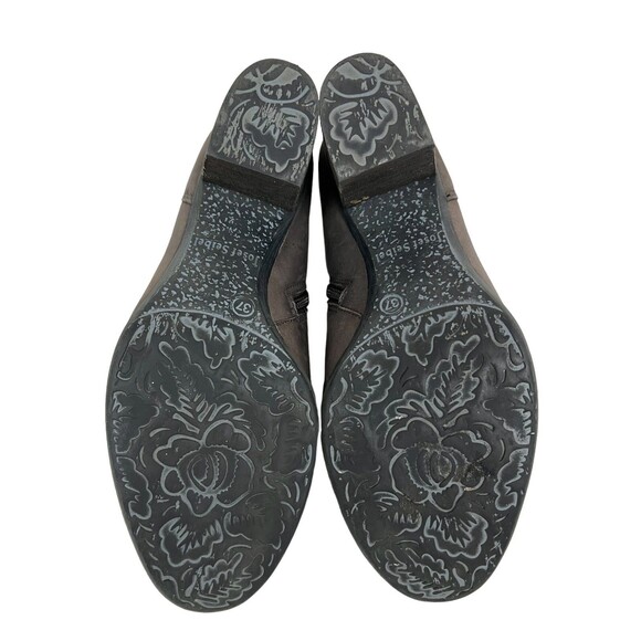 Josef Siebel Ankle Boots w Straps  Women's Size 37 / 6.5  Dark Taupe Leather - Picture 8 of 12